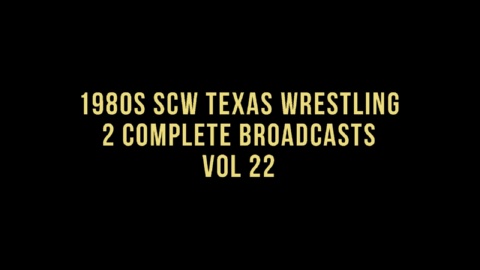 1980s SCW Texas Wrestling 2 Complete TV Broadcasts Vol 22 (1983)