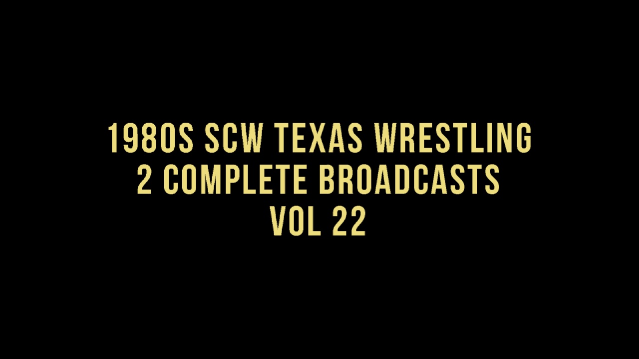 1980s SCW Texas Wrestling 2 Complete TV Broadcasts Vol 22 (1983)