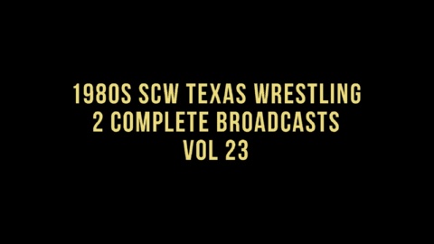 1980s SCW Texas Wrestling 2 Complete TV Broadcasts Vol 23 (1983)