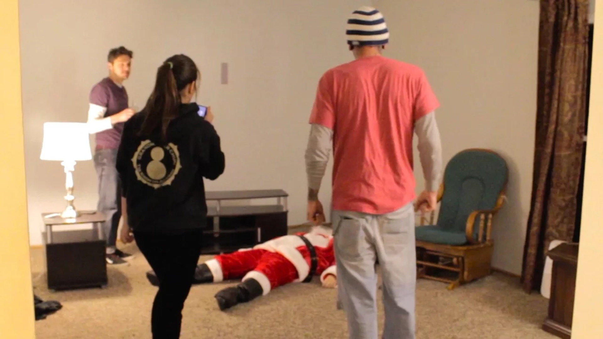 S01E15 Christmas HORROR & Using Evil Santa To Trap The Demonic Presence